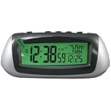 Equity by La Crosse 65903 Hybrid Solar Desktop LCD Alarm Clock