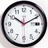 Import 8.5 Black Plastic/plastic Clock
