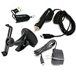 ChargerCity Exclusive CCity Garmin Nuvi 13xx 12xx GPS Travel Kit w/ Windshield Suction Cup Mount, Bracket Cradle Holster, Wall Charger AC Adapter and Car Charger Vehicle Power Cable cord for Garmin Nuvi 1100 1200 1210 1250 1260 1260T 1270 1270T 1290 1290T 1300 1310 1350 1350T 1370 1370T 1390 1390T (Include Free ChargerCity Micro SD Card Reader & Direct Replacement Warranty)