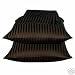 MARRIKAS 300TC Egyptian Cotton PillowCase Pair (2) STANDARD CHOCOLATE STRIPE