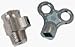 Tools & Hardware : Cobra #PSB3444 1/8" Chrome Air Vent Key