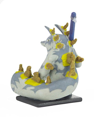 3D Printed "Dusty Bunny" from Cross Hares Board Game - Full Color Sandstone Warrior Rabbit Figurine - Small