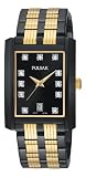 Pulsar Men's PXDB21 Crystal Accented Black Ion Plated Stainless Steel Watch