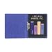 ACCO Presstex Grip Punchless Binder with Spring Action Clamp, 0.62 Inch Capacity, Dark Blue (42523)