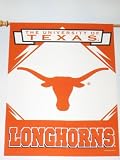 TEXAS LONGHORNS Team Logo Weather Resistant 27 by 37 Vertical Flag ( Indoor & Outdoor )