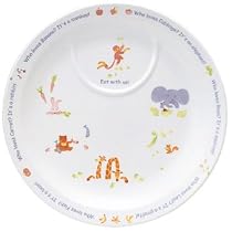 NARUMI みんなでたべよ（こども食器） 22cmプレート 40433-1012 耐熱強化磁器(日本製)