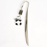 Panda Stainless Steel Book Mark Bookmark Silver