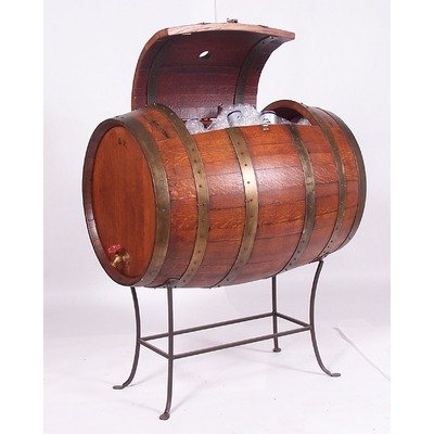 Full Barrel Cooler with Iron Stand