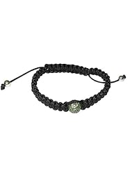 Tsavorite Gemstone Bead Macrame Bracelet Silver Fashion Jewelry