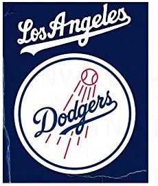 50" x 60" Marque Fleece Throw Blanket Blanket: MLB Los Angeles Dodgers
