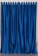 Blue Art Silk Custom made Curtains Drapes Panels Tab Top