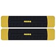 Seat Belt Shoulder Pads - MOMO Style #9 Black/Yellow - Pair