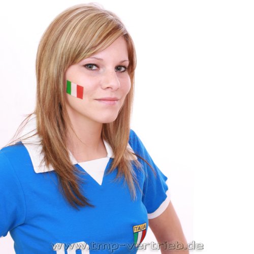 Italien Tattoo Fahne 5er EM Fanartikel 2016 – Italia flag