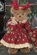 Mary Beth Bearington Victorian Dressed Christmas Teddy Bear Stuffed Animal Gift By Bearington Collection