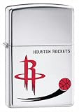 Houston Rockets High Polish Chrome Zippo Lighter