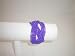 Bracelet Cuff Beads Purple