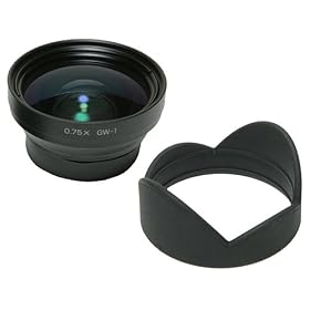 Ricoh GW-1 21mm Wide Conversion Lens with Hood for the GR Digital & GR Digital II Cameras, Requires GH-1 Adapter for Mounting.
