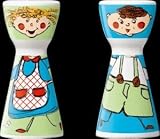 Review Ritzenhoff Tableware  / Salt and Pepper Shaker Set, Mr Salt n Mrs Pepper, Rosy Cheeks, Porcelain Shakers in Cute Gift Box