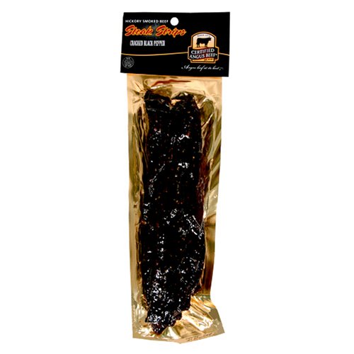 Gary West Meats, Certified Angus Strips, Black Pepper, 8-Ounce Unit by Gary West Meats