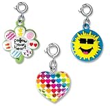 CHARM IT! Set of 3 FUN Charms with Sunshine, Follow Your Heart Flower and Multi-Heart Charms
