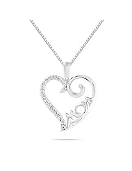 Diamond Mom Pendant in 10K White Gold