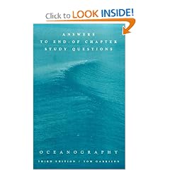 Answers to End-Of-Chapter Study Questions for Oceanography: An Invitation to Marine Science