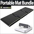 Powermat PMM-PT100 Portable, Foldable Charging Mat (Black) Bundle With Powermat Receiver Dock for ipod and iphone White