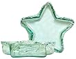 Spanish Recycled Textured Glass Large Star Bowl 11"Dx2.75"H