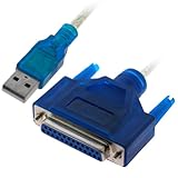 USB Male to 25-Pin DB25 Female Parallel Printer Cable - 5ft