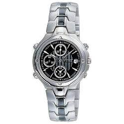 YEMA by Seiko of France Men's Silver-Tone Sport Quartz Alarm/Chronograph Watch. Model: YM425