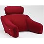 BedLounge Omni Fleece-Burgundy, The Ultimate Back Wedge, Bed Rest, Back Support, Comfort Reading Pillow