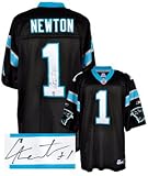 Cam Newton signed Carolina Panthers Black Reebok Premier EQT Jersey- Newton Hologram