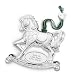 Personalized Rocking Horse Christmas Holiday Ornament Gift