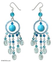 Azure Dreamcatcher Topaz earrings