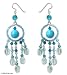Topaz earrings, 'Azure Dreamcatcher' 1.4 W 3.5 L