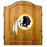 Imperial Washington Redskins Licensed Solid Pine Cabinet and Bristle Dartboard Set