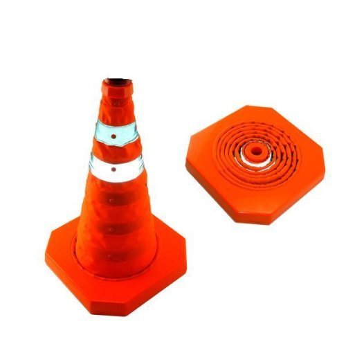 Collapsible Safety Cone with LED Lights