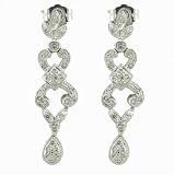 Ladies 0.50ct Diamond Chandelier Earrings