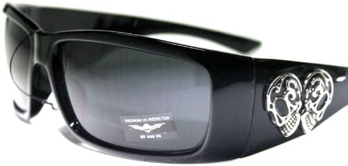 #FS4-HC1 Flying Skull Eyewear Cycling Fishing Men's Sport Sunglasses + Case