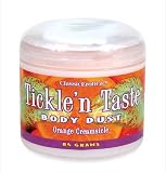 Tickle N Taste Body Powder Dust with Feather Applicator Orange Creamsicle