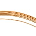 14K Gold Filled Wire Half Round/Half Hard 20 Gauge-(5 Feet)