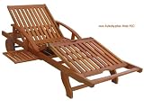 Sunlounger Sonnenliege Liege Eukalyptus FSC Sonnenliege Holz