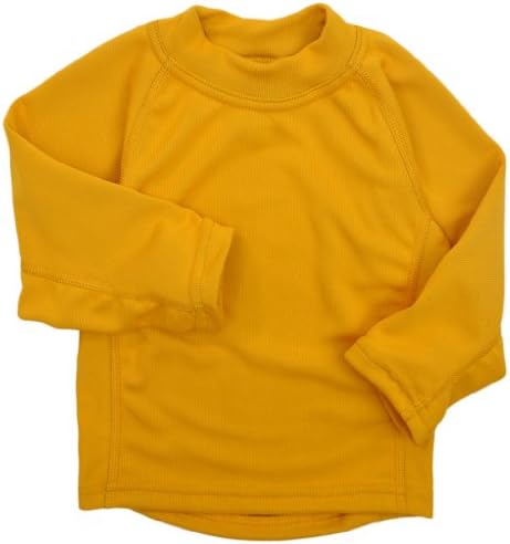 Molehill Kid's Long Underwear Tops, Saffron, 3T