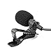 SW Lavalier Lapel Clip Microphone for iPhone and Android Smartphone Travel Bag