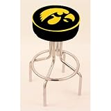 Iowa Hawkeyes 25 Tulip base Swivel Bar Stool with 4 Thick Seat