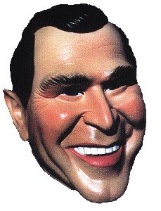 George W. Bush Vinyl Mask: Men's One Size Fits All