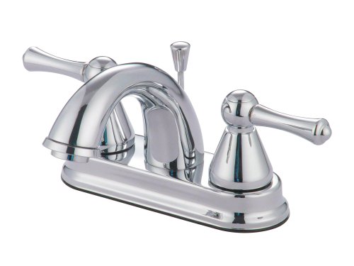 Ultra Hardware 27500 Seine Double-Handle Centerset Lavatory Faucet with Pop-up, Chrome