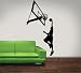 Basketball Player and Goal Vinyl Wall Decal Sticker Graphic By LKS Trading Post