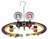 A/C Gauge Set - Aluminum Manifold Gauge Set with Sight glass MA134