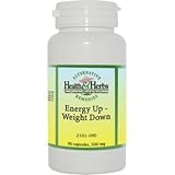 Alternative Health & Herbs Remedies Energy Up Weight Down, 90 Capsules, 500 mg ea
